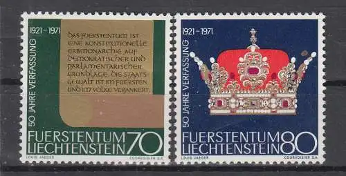 Liechtenstein  Nr 546/47 Postfrisch / **