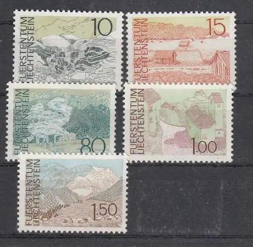 Liechtenstein  Nr 573/77 Postfrisch / **