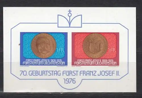 Liechtenstein  Nr Block 10 Postfrisch / **