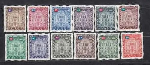 Liechtenstein  Nr 57/68 Dienstmarken Postfrisch / **