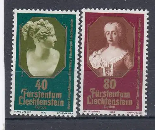 Liechtenstein  Nr 741/42 Postfrisch / **