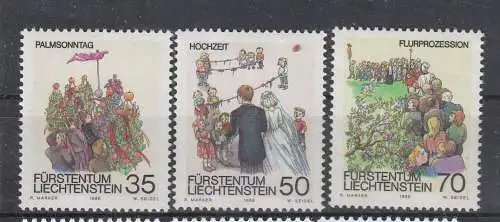 Liechtenstein  Nr 899/901 Postfrisch / **