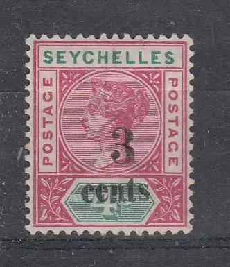 Seychellen  Nr 9 Falz / Gummimängel / *