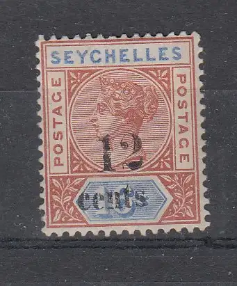 Seychellen  Nr 10 Falz / Gummimängel / *