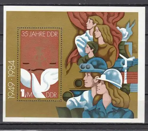 DDR  Nr Block 79 Postfrisch / **