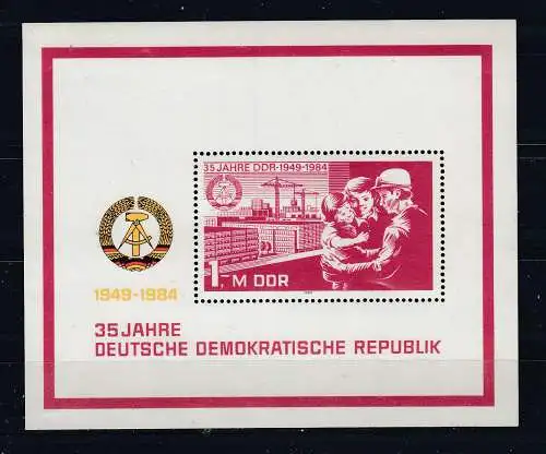 DDR  Nr Block 78 Postfrisch / **