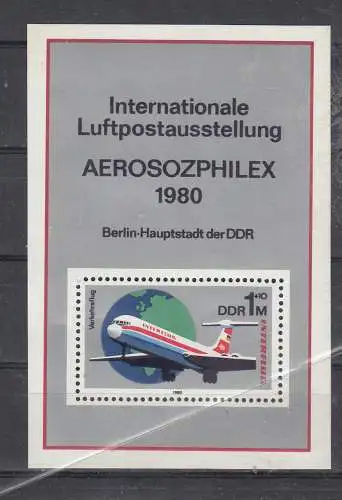 DDR  Nr Block 59 Postfrisch / **