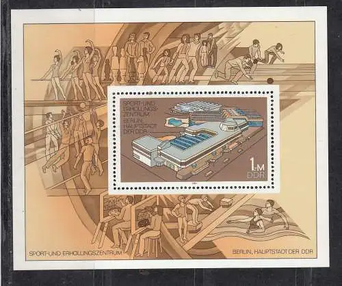DDR  Nr Block 64 Postfrisch / **