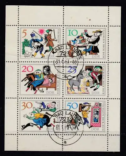 DDR  Nr Kb 1236/41 Gestempelt (Posten)