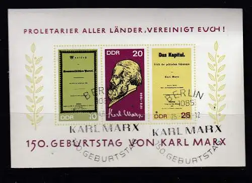 DDR  Nr Block 27 Gestempelt (Posten)