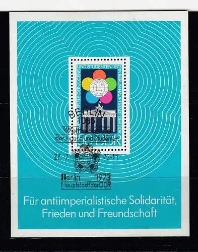DDR  Nr Block 38 Gestempelt (Posten)