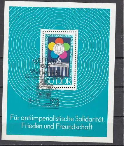 DDR  Nr Block 38 Gestempelt (Posten)