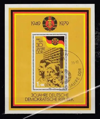 DDR  Nr Block 56 Gestempelt (Posten)