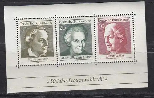 Bundesrep. Deutschland  Nr Block 5 Postfrisch / **