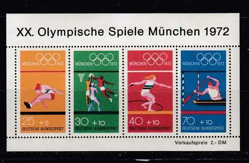 Bundesrep. Deutschland  Nr Block 8 Postfrisch / **