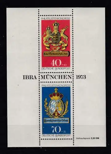 Bundesrep. Deutschland  Nr Block 9 Postfrisch / **