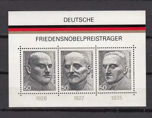 Bundesrep. Deutschland  Nr Block 11 Postfrisch / **