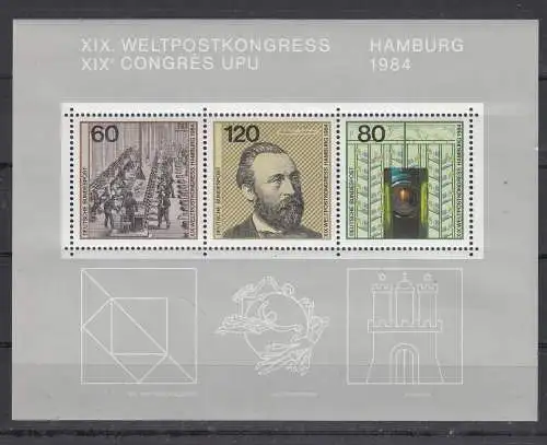 Bundesrep. Deutschland  Nr Block 19 Postfrisch / **