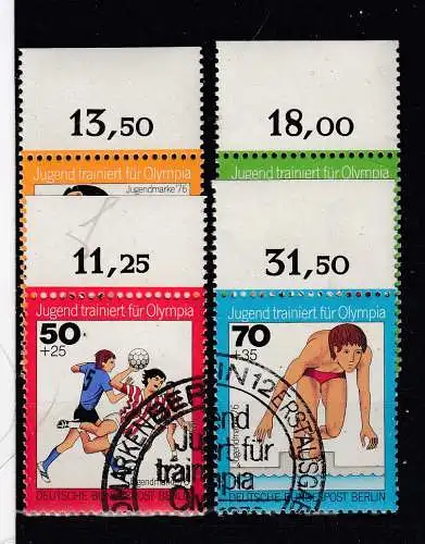 Berlin (West)  Nr 517/20 Gestempelt (Posten)