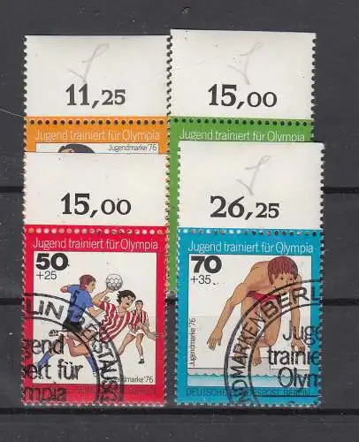 Berlin (West)  Nr 517/20 Gestempelt (Posten)