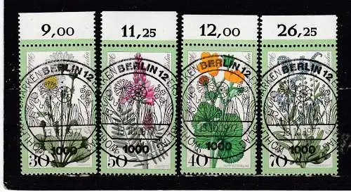 Berlin (West)  Nr 556/59 Gestempelt (Posten)
