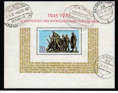DDR  Nr Block 32 Gestempelt (Posten)