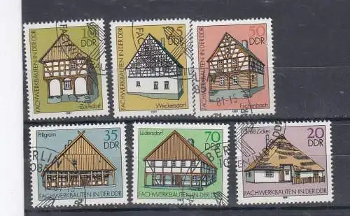 DDR  Nr 2623/28 Gestempelt (Posten)