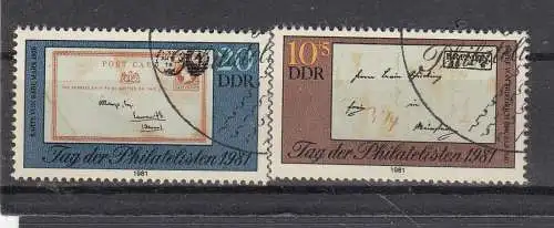 DDR  Nr 2646/47 Gestempelt (Posten)