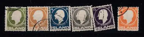 Island  Nr 63/68 Gestempelt (Posten)