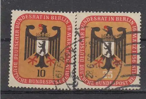 Berlin (West)  Nr 136/37 Gestempelt (Posten)