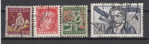Schweiz  Nr 222/25 Gestempelt (Posten)