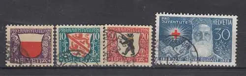 Schweiz  Nr 229/32 Gestempelt (Posten)