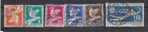 Schweiz  Nr 250/55 Gestempelt (Posten)