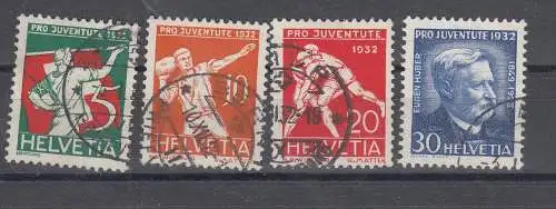 Schweiz  Nr 262/65 Gestempelt (Posten)