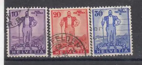 Schweiz  Nr 294/96 Gestempelt (Posten)