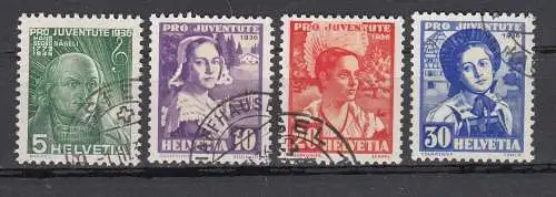 Schweiz  Nr 306/09 Gestempelt (Posten)