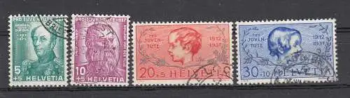 Schweiz  Nr 314/17 Gestempelt (Posten)