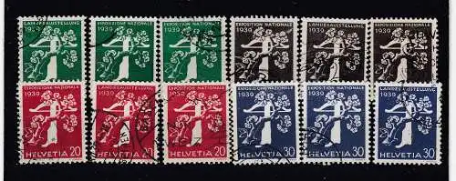 Schweiz  Nr 344/55 Gestempelt (Posten)