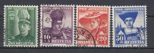 Schweiz  Nr 359/62 Gestempelt (Posten)