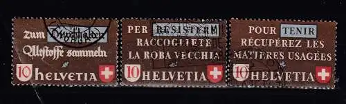 Schweiz  Nr 405/07 Gestempelt (Posten)