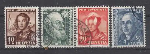 Schweiz  Nr 412/15 Gestempelt (Posten)