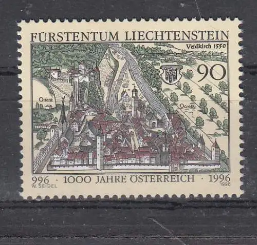 Liechtenstein  Nr 1137 Postfrisch / **
