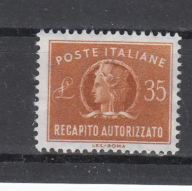 Italien Gebührenmarken A  Nr 13 Postfrisch / **