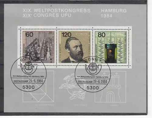Bundesrep. Deutschland  Nr Block 19 Gestempelt (Posten)