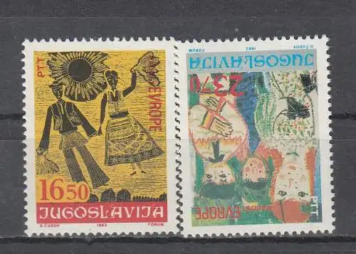 Jugoslawien  Nr 2002/03 Postfrisch / **
