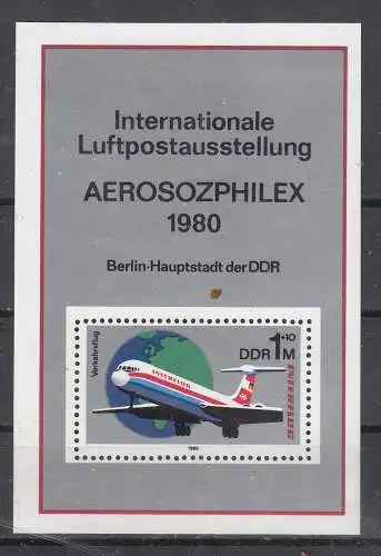 DDR  Nr Block 59 Postfrisch / **