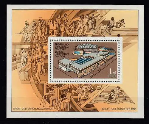 DDR  Nr Block 64 Postfrisch / **