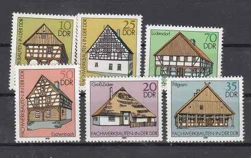 DDR  Nr 2623/28 Postfrisch / **