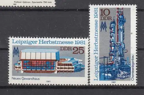 DDR  Nr 2634/35 Postfrisch / **