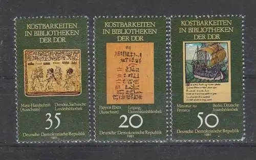 DDR  Nr 2636/38 Postfrisch / **